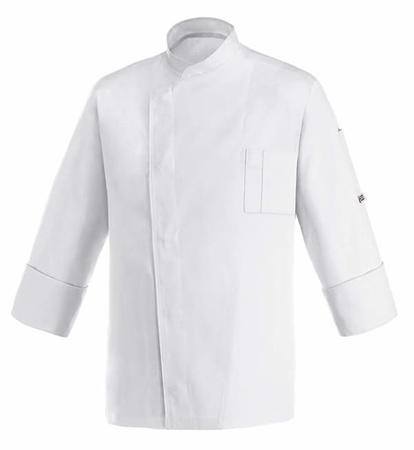 Blouson professionell Egochef - Kockjacka med långa ärmar 100 % mikrofiber