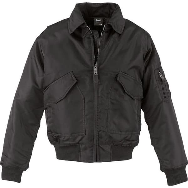 Blouson - Brandit - CWU - Vattentät nylon - Fleecefoder - Svart färg