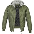 Miniatyrbild 1 av 4: MA1 Bomber Warm Hood Jacket - BRANDIT - Olive - Herr