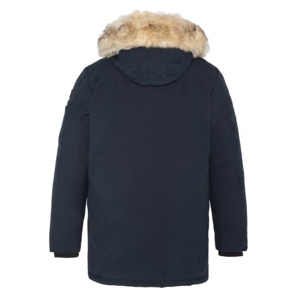 Parka - Schott NYC - Nelson 20 - 100% polyester - Huva med konstpäls - Marinblå