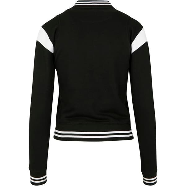 Teddyjacka - Urban Classic - Stora storlekar - Svart/Vit - Universitetstil - Sportig