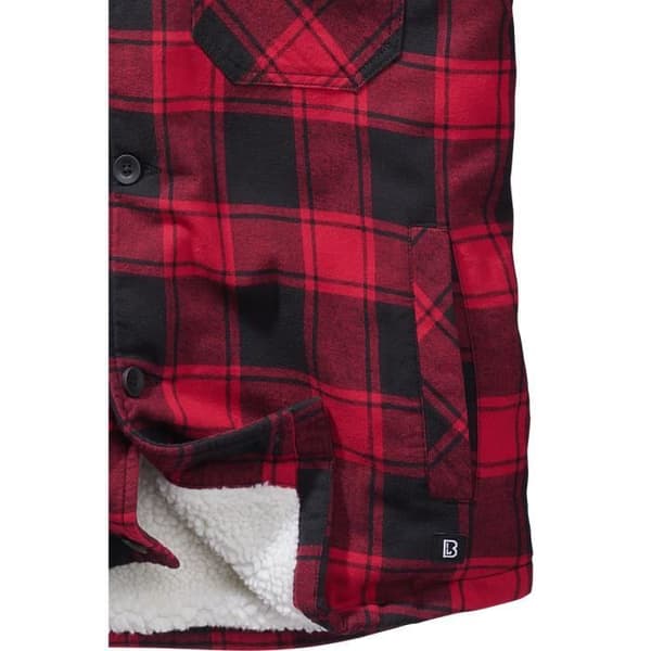 Brandit Lumberjack Jacka Herr Mellansäsongsjacka röd/svart