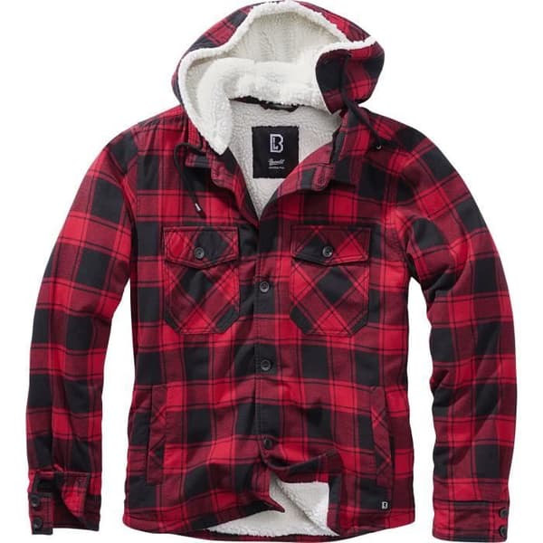 Brandit Lumberjack Jacka Herr Mellansäsongsjacka röd/svart
