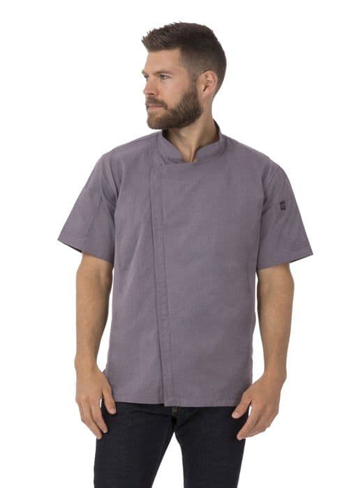 Professionell kockjacka - BCSZ009GRY2XL-GRY-2XL - Kockjacka för män