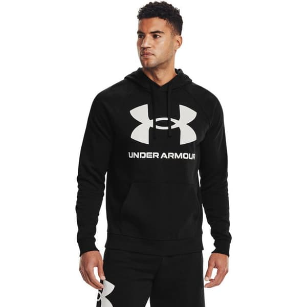Huvtröja - Under Armour - Rival - Fleece - Svart - Långärmad