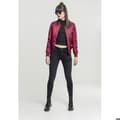 Miniatyrbild 2 av 6: Bomber Femme - Urban Classic - Basic - Bordeaux - Fick med dragkedja - Orange foder