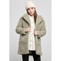 Miniatyrbild 2 av 3: Manteau dam - Urban Classics - Oversized Sherpa - Grön - Stora storlekar - Urban elegans