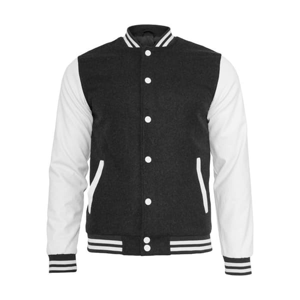 Teddyjacka - Urban Classics - Oldschool - Ull - Ärmar i konstläder - Slimmad