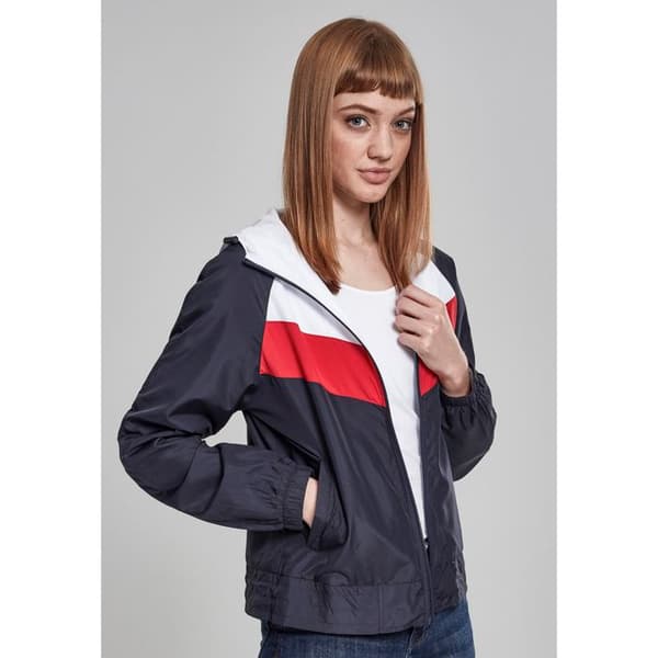 Parka dam - Urban Classics - Tricolor - Vindskydd - Justerbar huva - 2 fickor