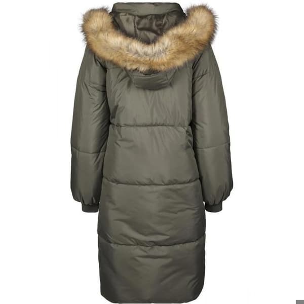 Parka dam - Urban Classics - Fuskpäls Pufferjacka - Lång - Svart - Bekväm och stilren