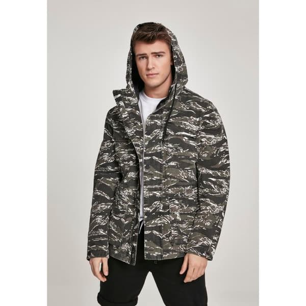 Parka - Urban Classic - Tiger Camo - Lätt bomull - Hög huva - Sidofickor