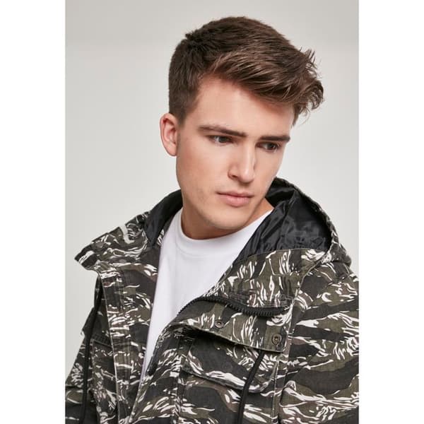 Parka - Urban Classic - Tiger Camo - Lätt bomull - Hög huva - Sidofickor
