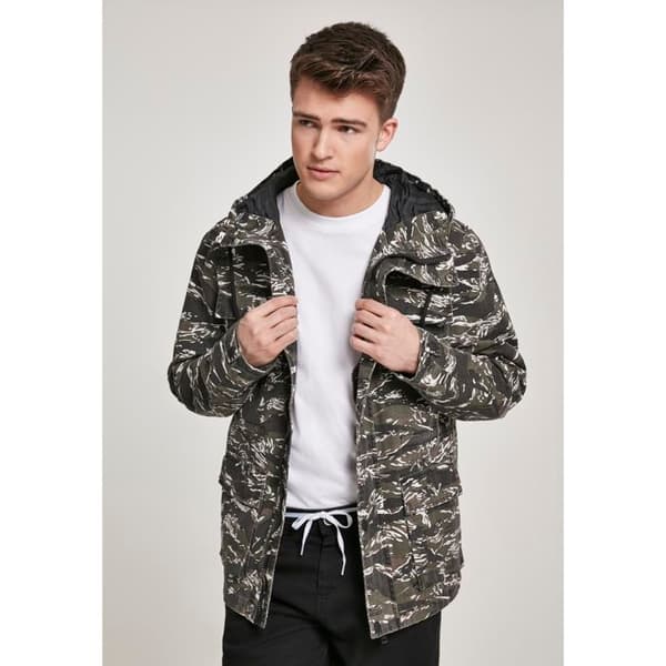 Parka - Urban Classic - Tiger Camo - Lätt bomull - Hög huva - Sidofickor
