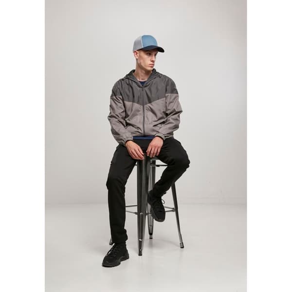 Väst - Klassik - 2-ton tech vindjacka - Svart/Mörkgrå - Unisex - Vuxen