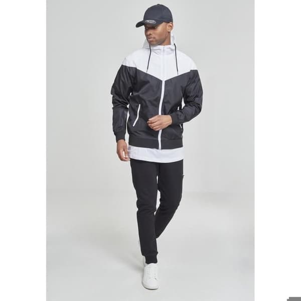Vindjacka - URBAN CLASSICS - Pil - Svart/Vit - Multisport - Vuxen