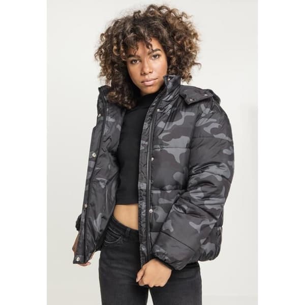 Parka dam - Urban Classics - Boyfriend - Kamouflage - Avslappnad passform - 100% Polyester