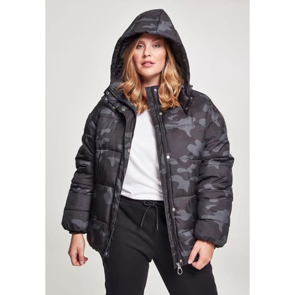 Parka dam - Urban Classics - Boyfriend - Kamouflage - Avslappnad passform - 100% Polyester