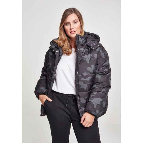 Parka dam - Urban Classics - Boyfriend - Kamouflage - Avslappnad passform - 100% Polyester