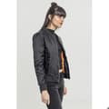 Miniatyrbild 6 av 6: Bomberjacka dam - Urban Classic - Basic - Svart - Zippficka - Orange foder