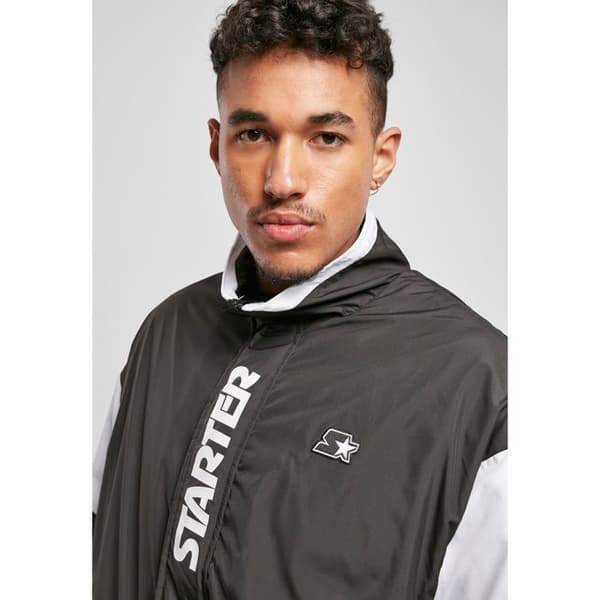 Sportjacka - Urban Classics - Starter Retro Track - Svart/Vit - Bekväm - Retro design