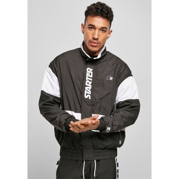 Sportjacka - Urban Classics - Starter Retro Track - Svart/Vit - Bekväm - Retro design