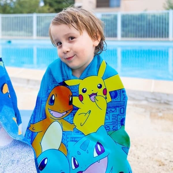 Bath Poncho - Nintendo - Pokémon Characters - Microfiber - Barn - Vit