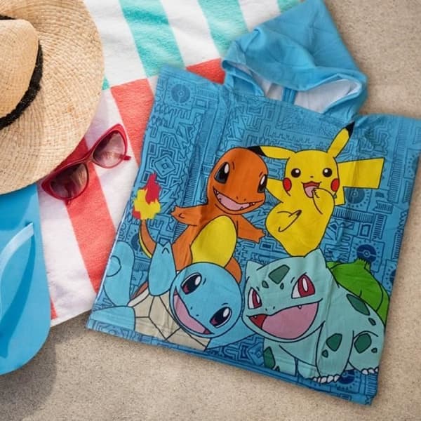 Bath Poncho - Nintendo - Pokémon Characters - Microfiber - Barn - Vit