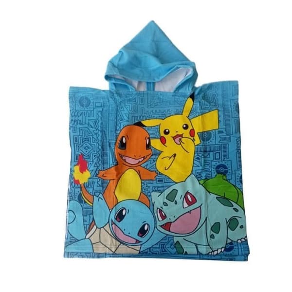 Bath Poncho - Nintendo - Pokémon Characters - Microfiber - Barn - Vit