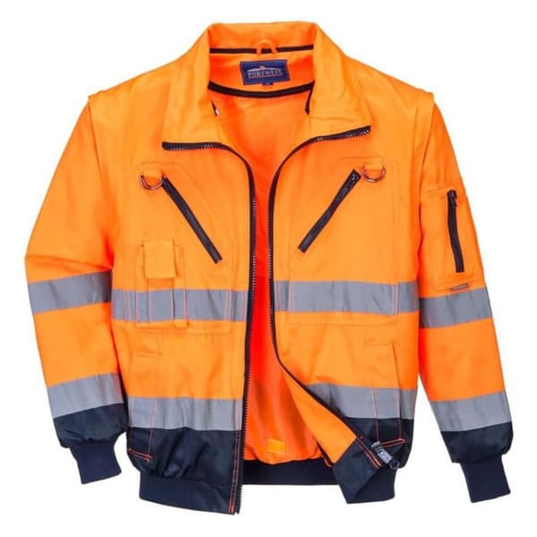 Blouson pilot 3 i 1 - Portwest - PJ50 - Hög synlighet - Orange/Blå - Unisex