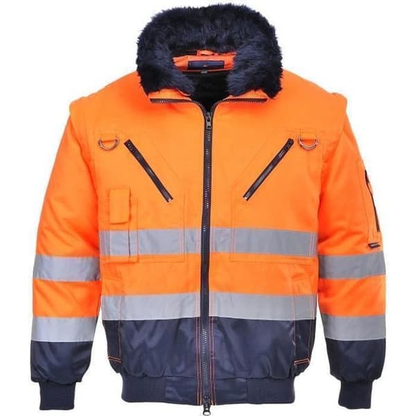 Blouson pilot 3 i 1 - Portwest - PJ50 - Hög synlighet - Orange/Blå - Unisex