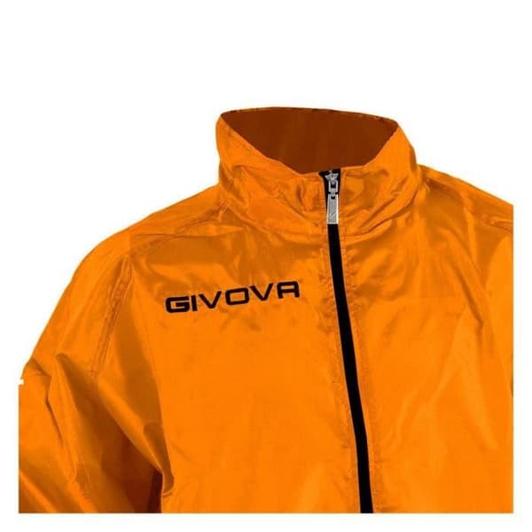 Fotbolljacka - GIVOVA - Rain Basico - Vattentät - Andningsbar - Orange
