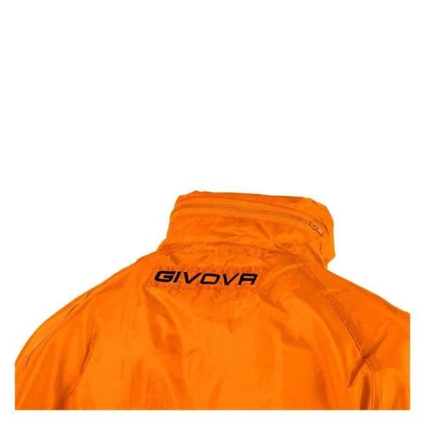 Fotbolljacka - GIVOVA - Rain Basico - Vattentät - Andningsbar - Orange