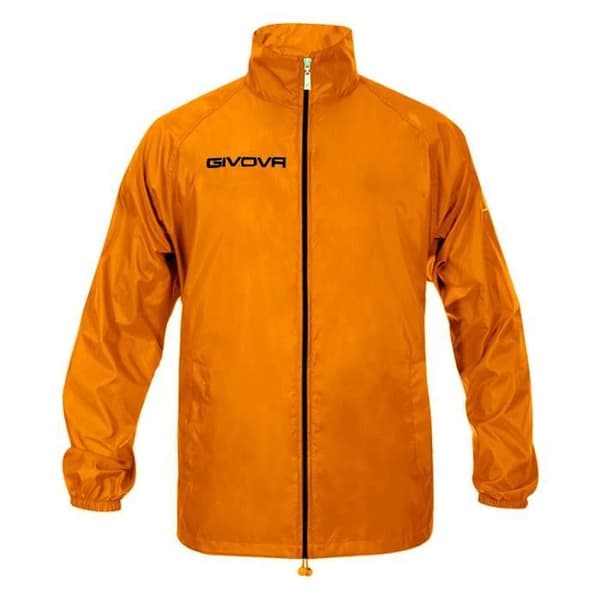 Fotbolljacka - GIVOVA - Rain Basico - Vattentät - Andningsbar - Orange