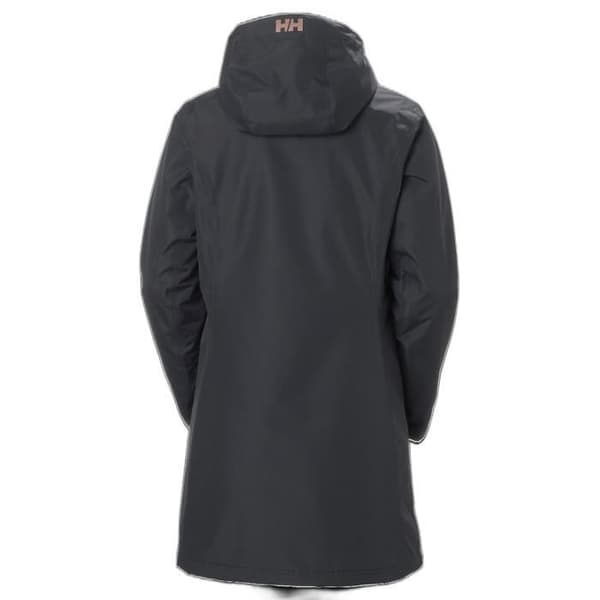 Helly Hansen lång belfast vinterjacka för dam - ebenholts - XS