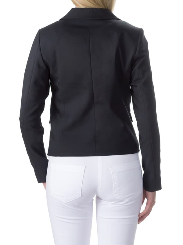 Dame graviditetsblazer glat sort navle Maternity
