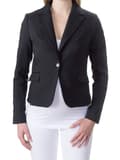 Miniatyrbillede 1 af 2: Dame graviditetsblazer glat sort navle Maternity