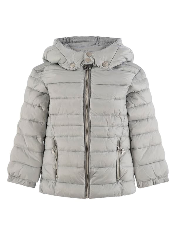 Tyttöjen harmaa hupullinen takki Kanz
