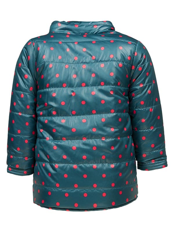 Efterårsjakke til piger, dobbeltsidet, grøn, pink, Lief