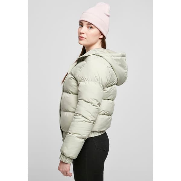 Tjejjacka Urban Classics med huva och vadderad design