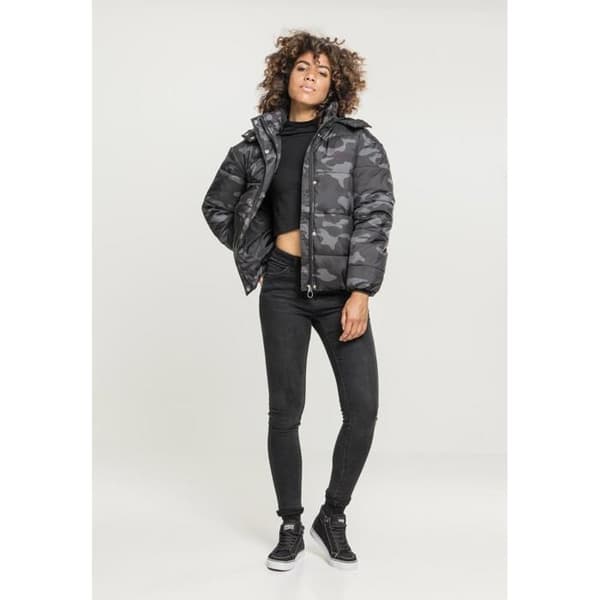 Parka dam - Urban Classics - Boyfriend - Kamouflage - Avslappnad passform - 100% Polyester