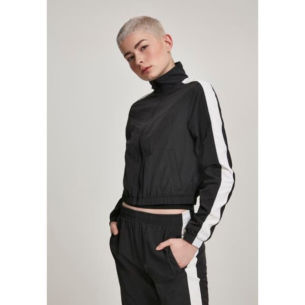 Parka dam - Urban Classic - Randig - Höga kragen - Mesh-foder - Elastiska manschetter