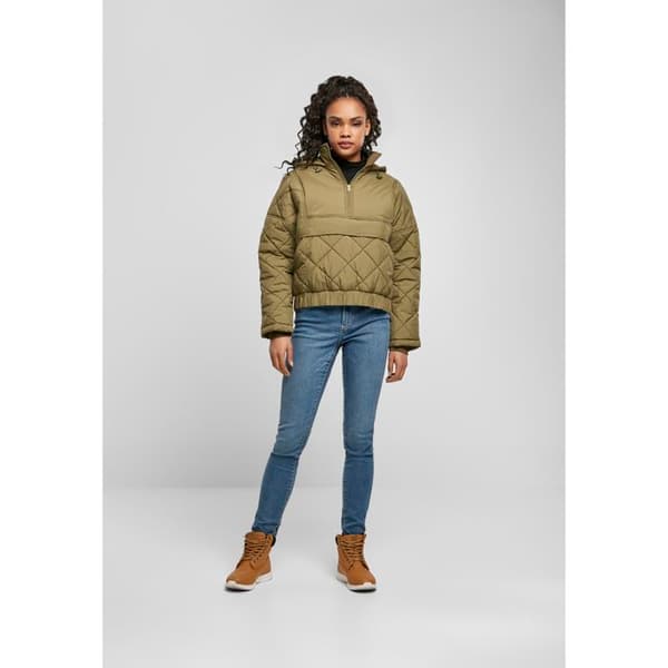 Doudoune dam - Urban Classics - Oversized - Vadderad - Justerbar huva - Praktiska fickor