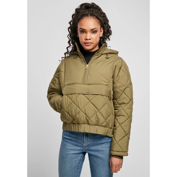 Doudoune dam - Urban Classics - Oversized - Vadderad - Justerbar huva - Praktiska fickor