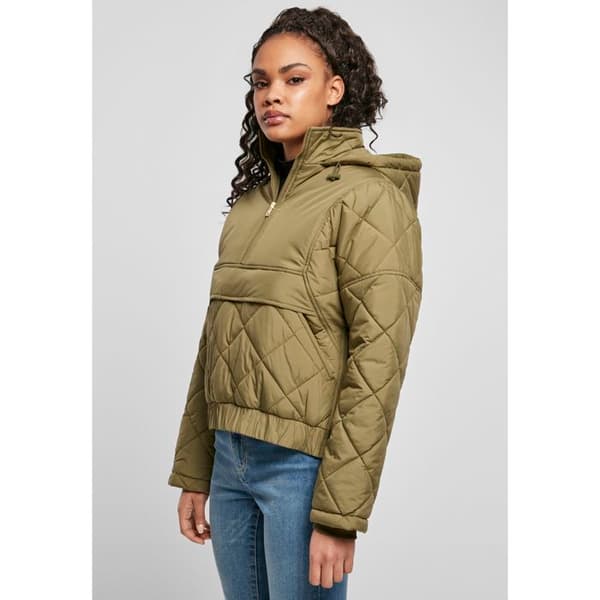 Doudoune dam - Urban Classics - Oversized - Vadderad - Justerbar huva - Praktiska fickor