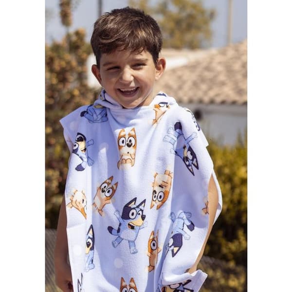 Poncho - Bluey - Barn - 100% Polyester - Blå - Höst/Vinter