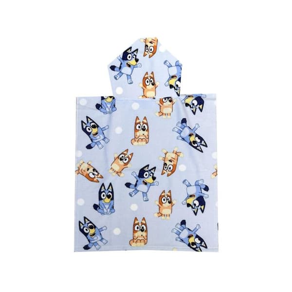 Poncho - Bluey - Barn - 100% Polyester - Blå - Höst/Vinter