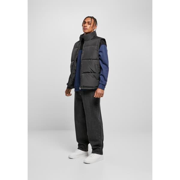 Jacka - Urban Classics - Block Puffer - Svart - Fyllning - Högt krage