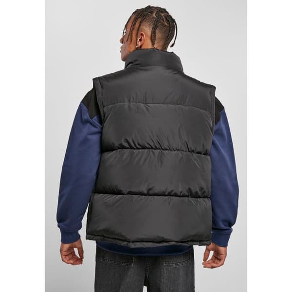 Jacka - Urban Classics - Block Puffer - Svart - Fyllning - Högt krage