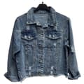 Pikkukuva 2 / 2: Ripped denim jacket - 3 sizes S-L