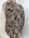 Miniatyrbillede 3 af 3: Agélii Fashion - Open thin blazer - leopard print - one-size 38-44